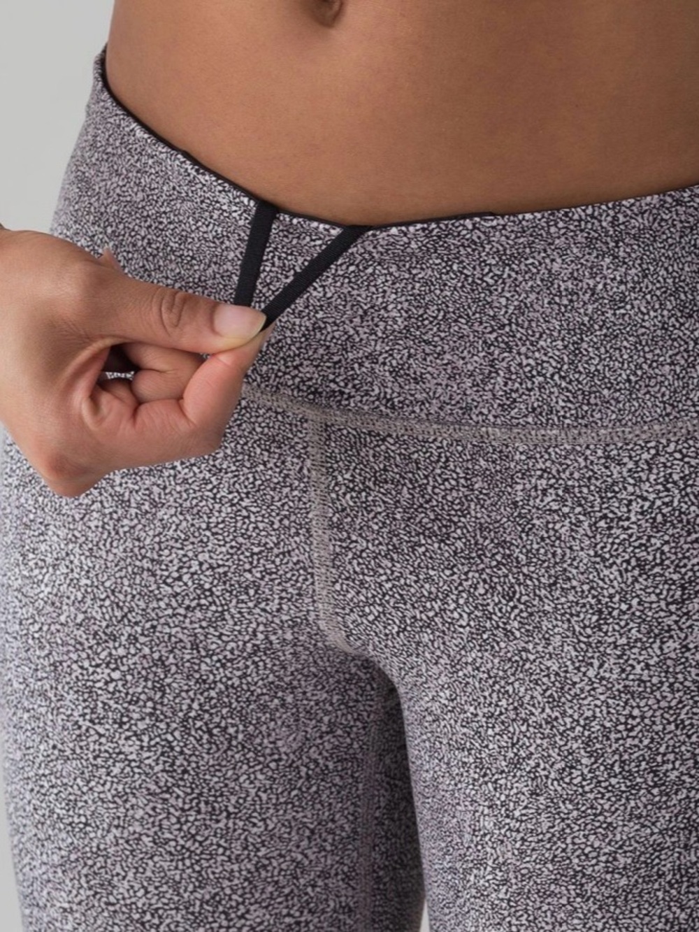 Lululemon Pace Rival Crop (22") Sea Spray Alpine White Dark Chrome / Black 6 View 5